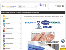 Tablet Screenshot of hygienepartner24.de